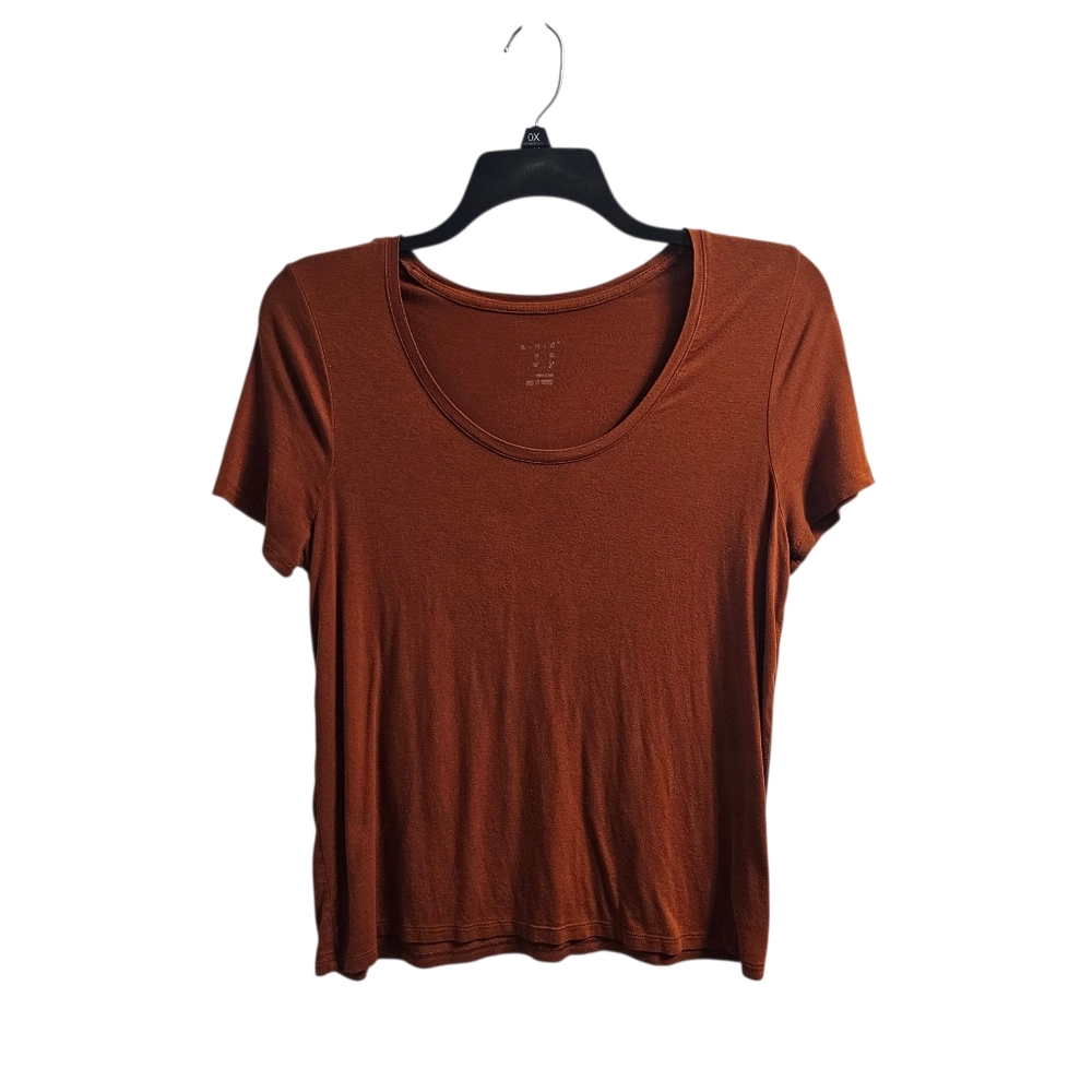 A New Day Burnt Orange Soft Stretchy Rayon Top Medium